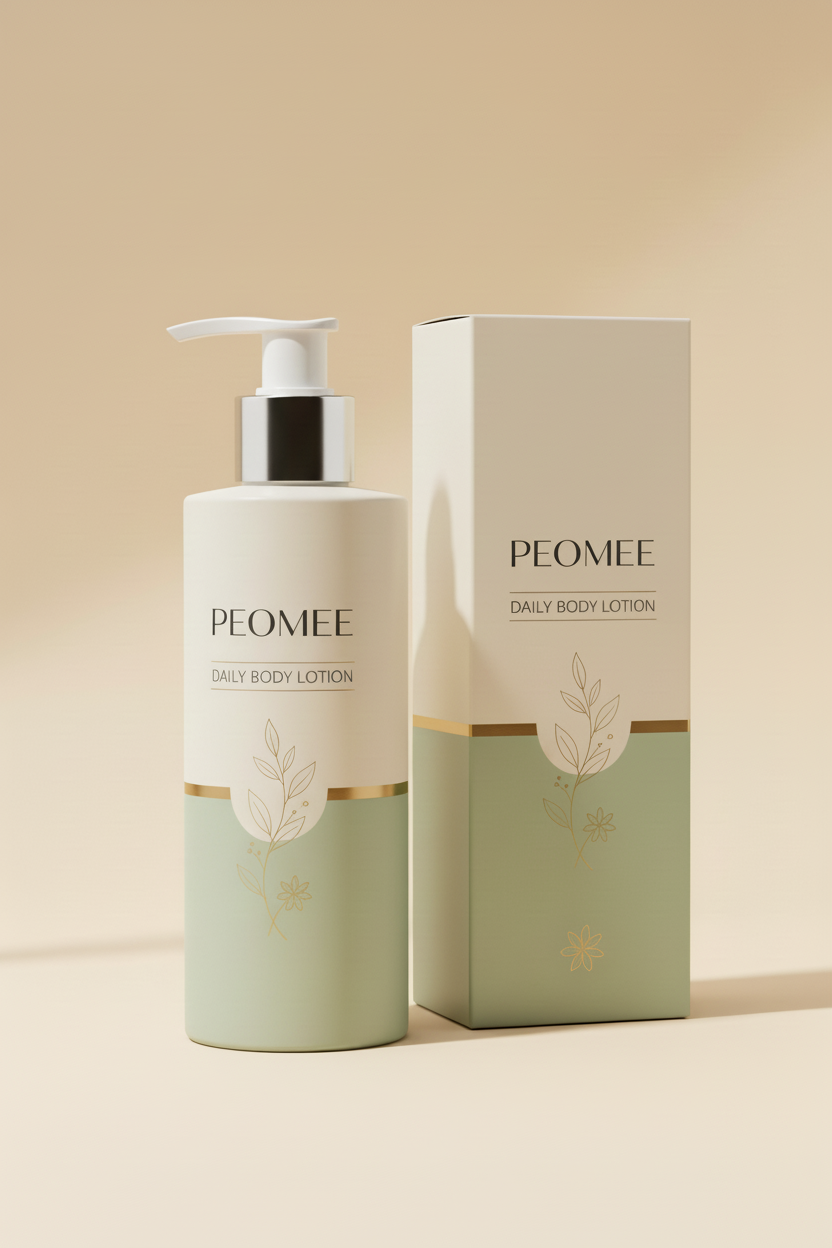 PEOMEE Daily Body Lotion alternate camera angle