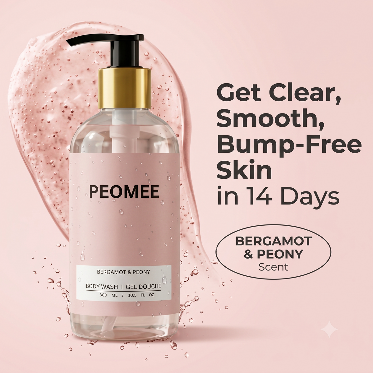 Exfoliating Body Acne Wash with 2% Salicylic Acid & Zinc PCA